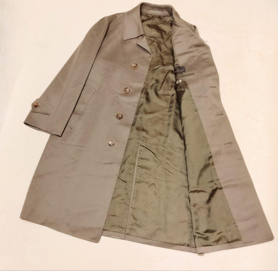 ☆未使用タグ付■NORTON&SONS■カシミヤ混■コート■М■カーキ系☆