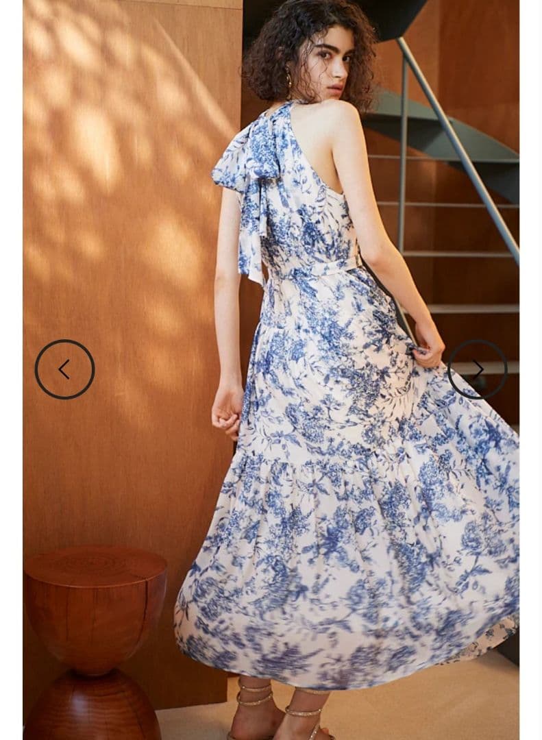 エステラケー　Positano Belted long Dress NVY