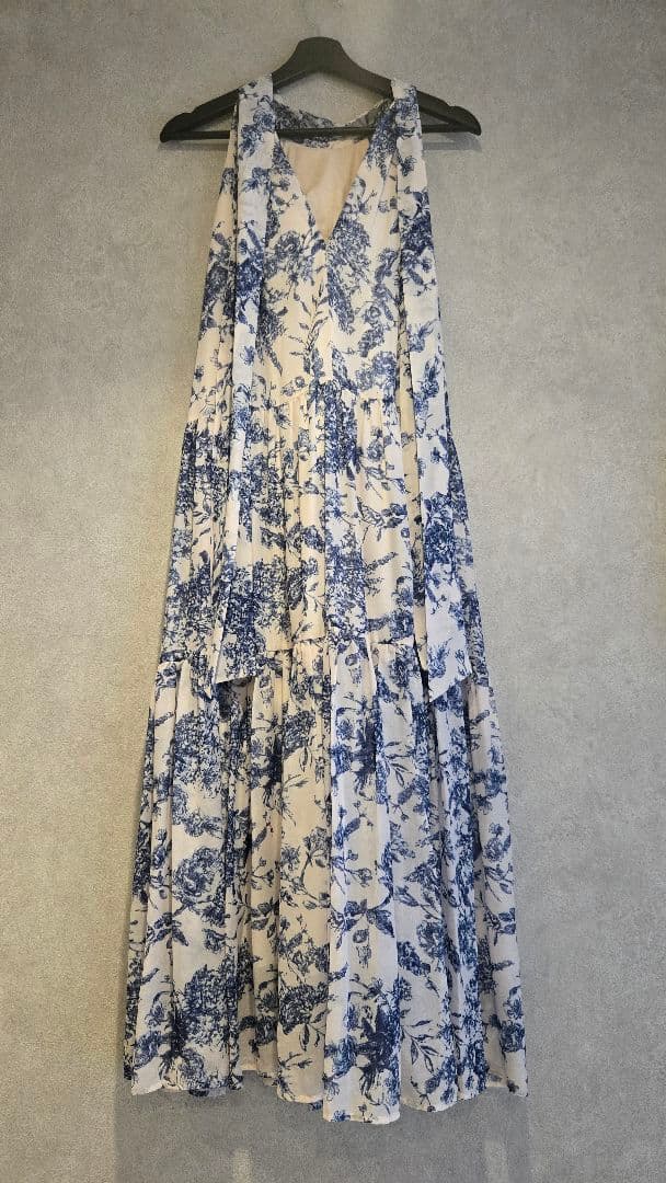 エステラケー　Positano Belted long Dress NVY