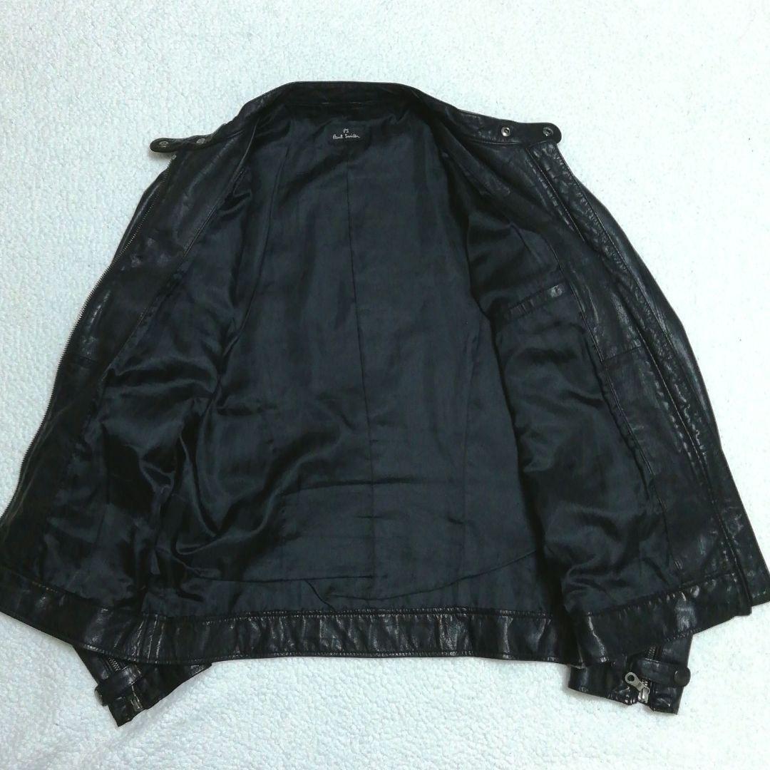 PS Paul Smith ポールスミス ラムレザーライダースジャケットM 羊革