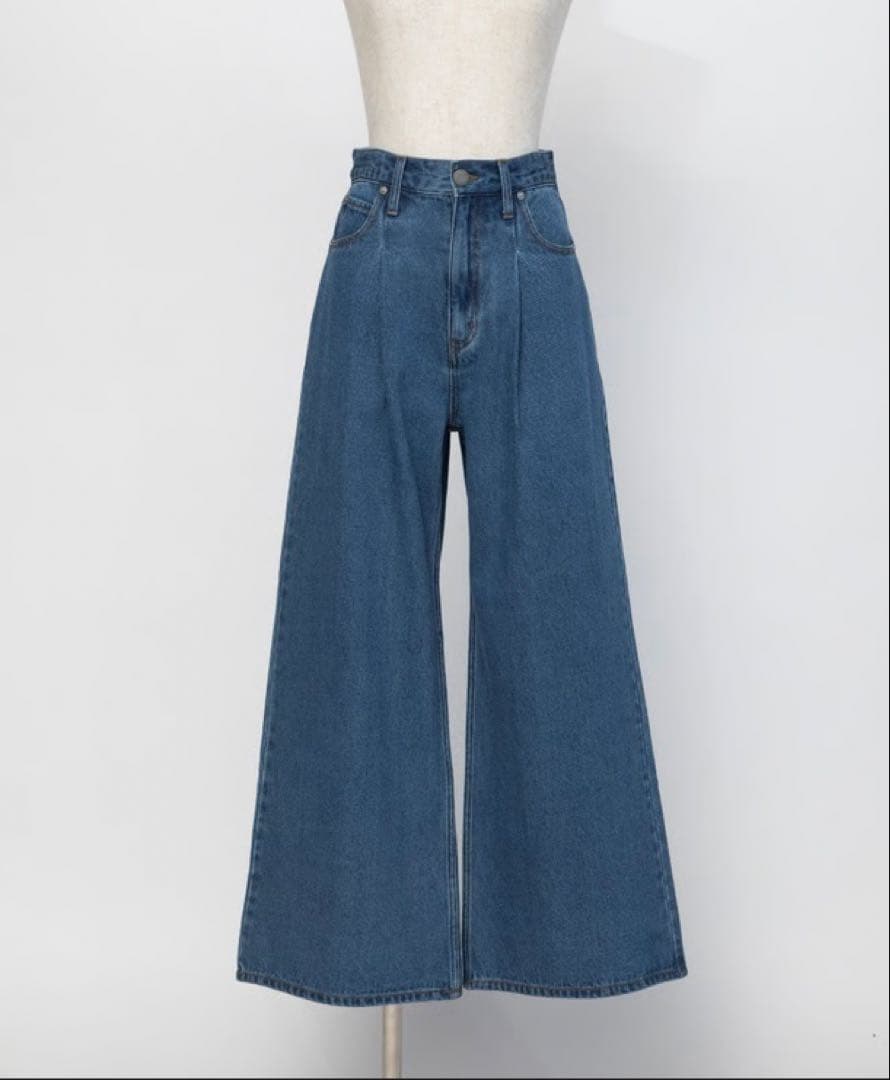 wcj ソフトデニムパンツ　サイズ26 ブルー　若槻千夏