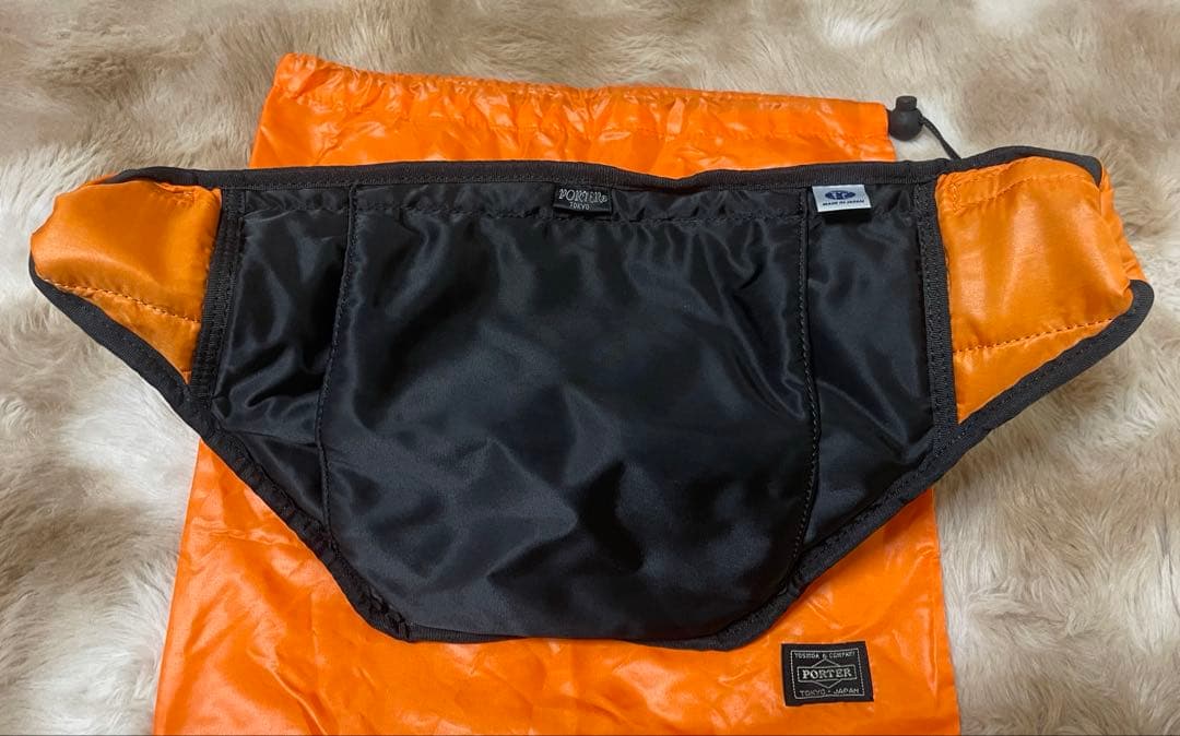 【美品】PORTER タンカー ウエストバッグ ボディバッグ ブラック L 袋付