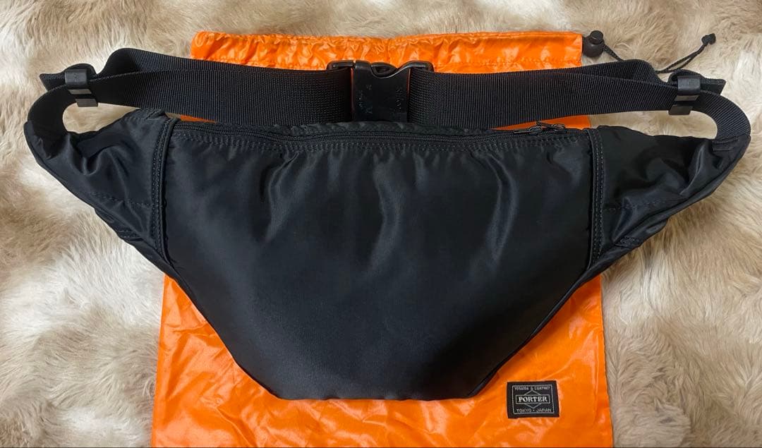 【美品】PORTER タンカー ウエストバッグ ボディバッグ ブラック L 袋付