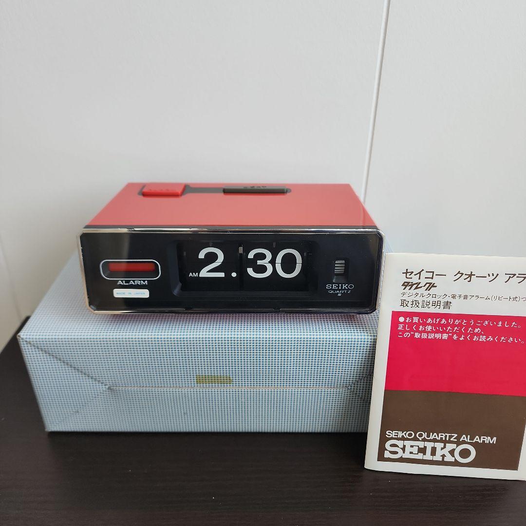 昭和レトロ　パタパタ時計 電池式（単１　1本）説明書　箱つき