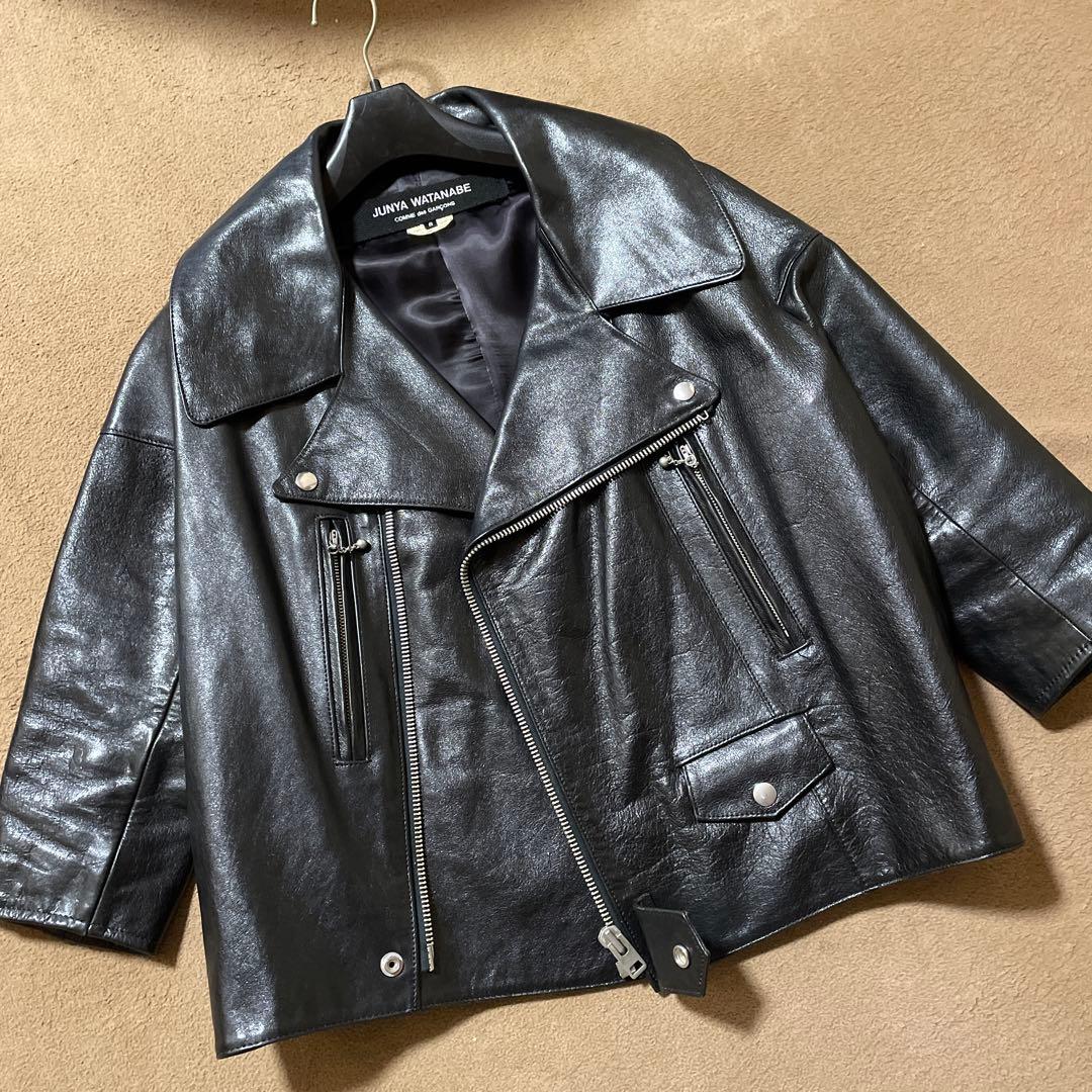 JUNYA WATANABE レザー ジャケット S 黒