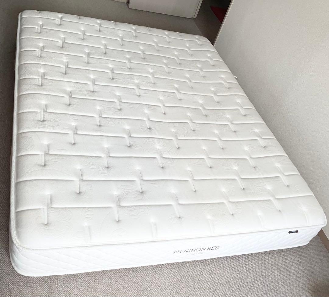 日本ベッド シルキーポケット ソフト ウール入り クイーン マットレス