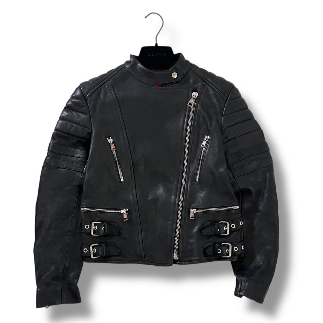 CELINE ライダースジャケット フィービー期 25F072678 40