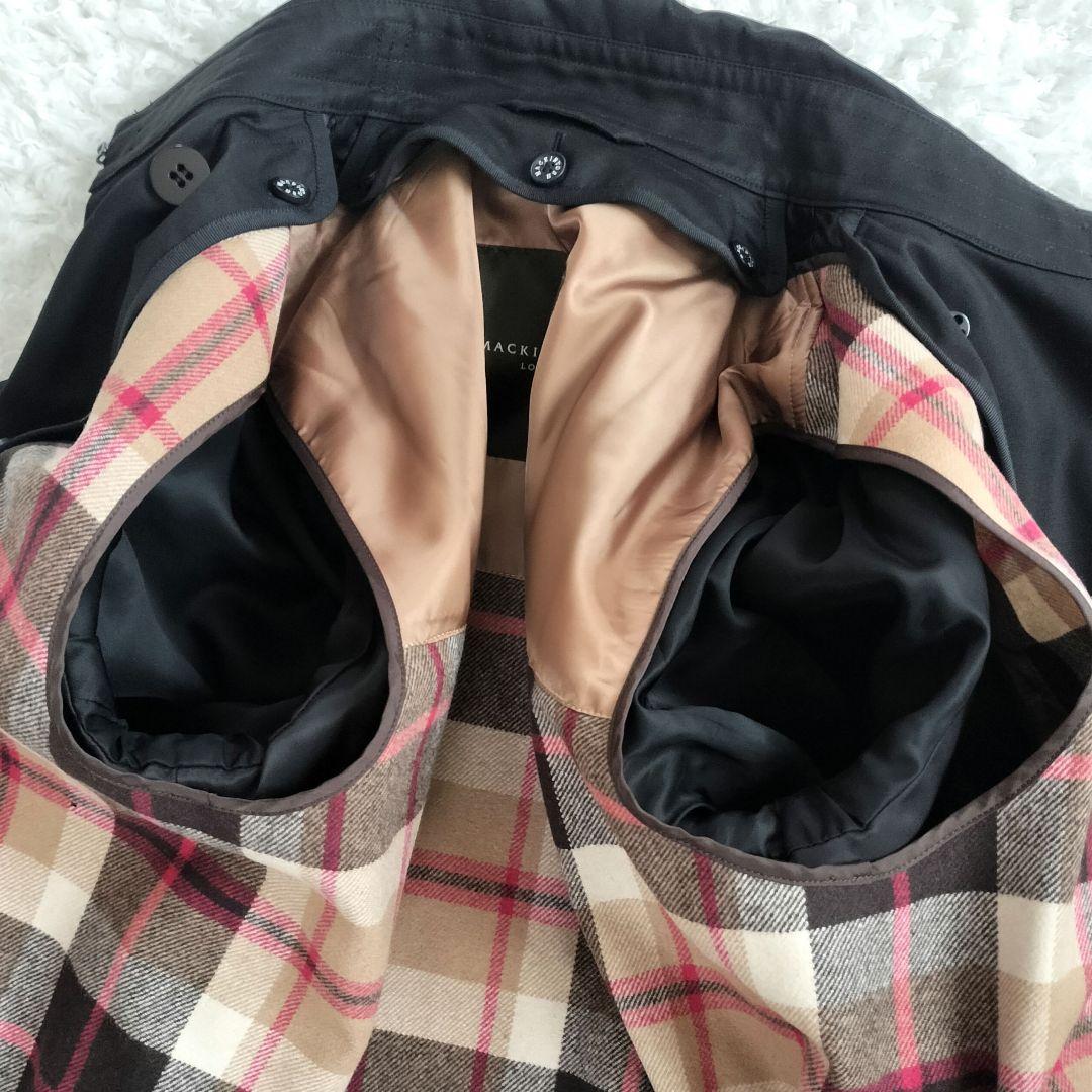 マッキントッシュロンドン ライナー トレンチコート 大きい 44 ブラック