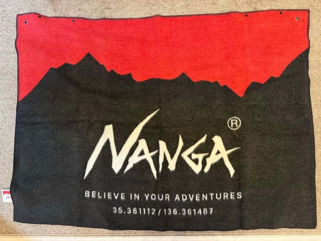 NANGA ナンガ 防炎 ブランケット ロゴ キャンプ ファイアー 焚き火