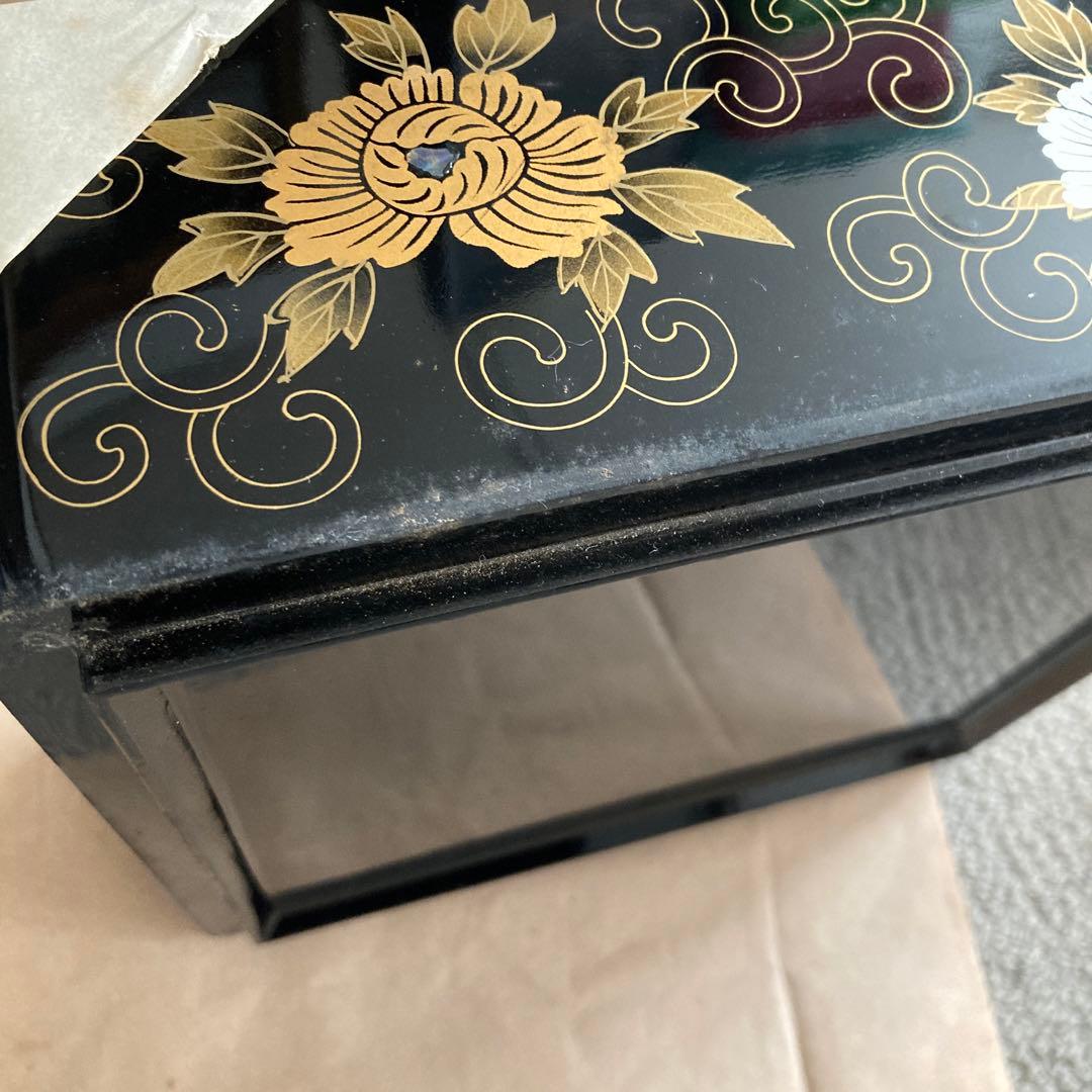 八寸重箱　漆　螺鈿　蒔絵　二段重　二個