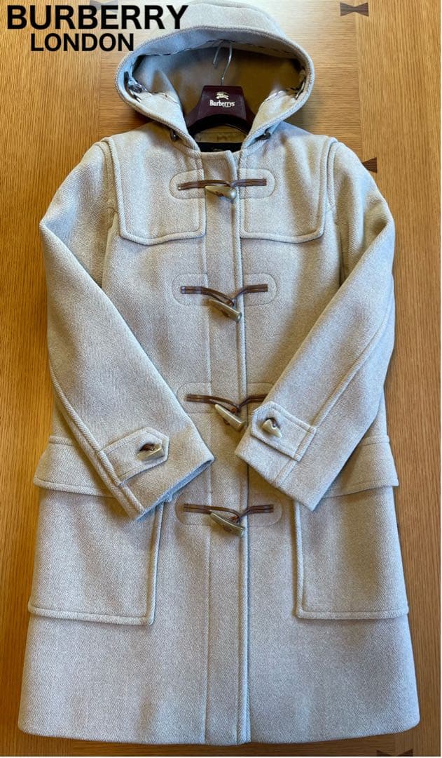 【極美品】BURBERRY LONDON バーバリーハニーベージュダッフルコート