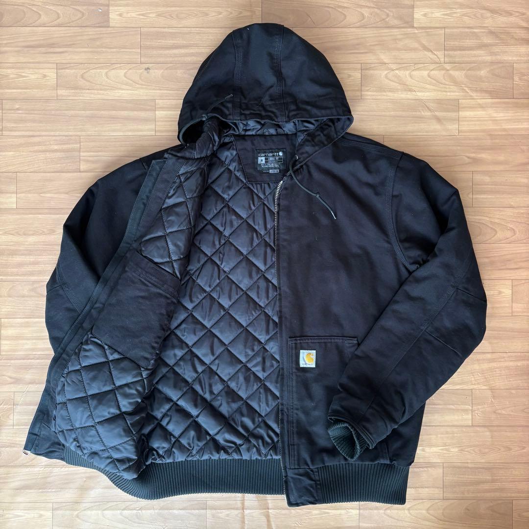 Carhartt アクティブジャケット J130 黒 M ルーズフィット