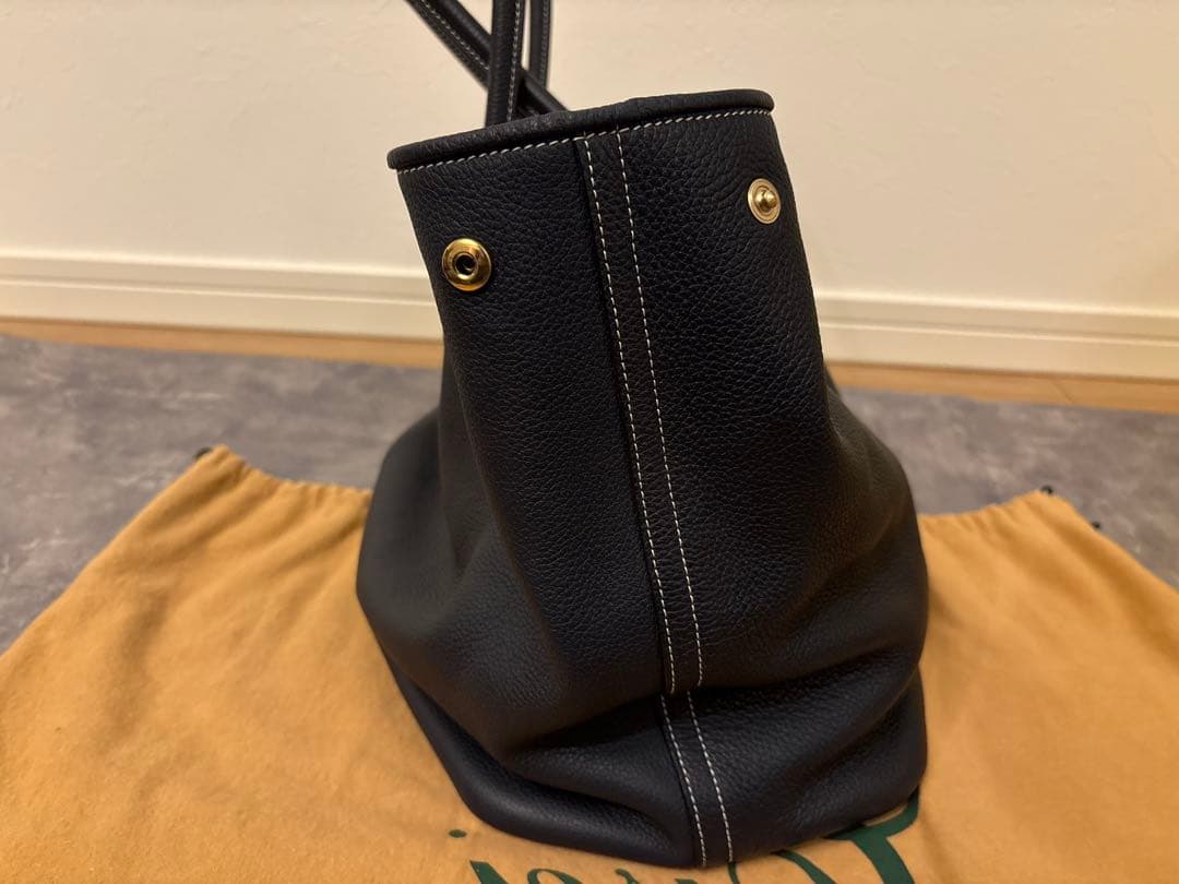 美品 シセイ cisei トートバッグ TOTE 本革　ネイビー