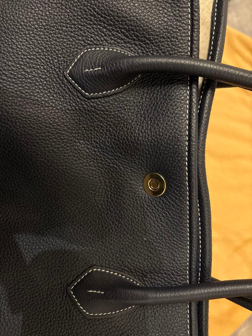 美品 シセイ cisei トートバッグ TOTE 本革　ネイビー