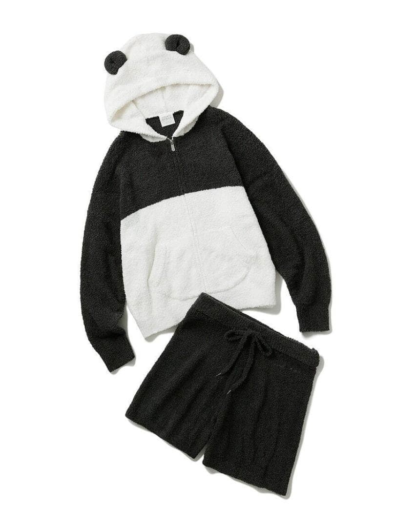 ジェラートピケ ルームウェア セットアップ 上下 パンダ ハロウィン パーカー