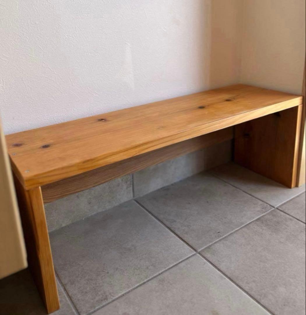 ハンドメイド　ベンチ　　完成品をお送り