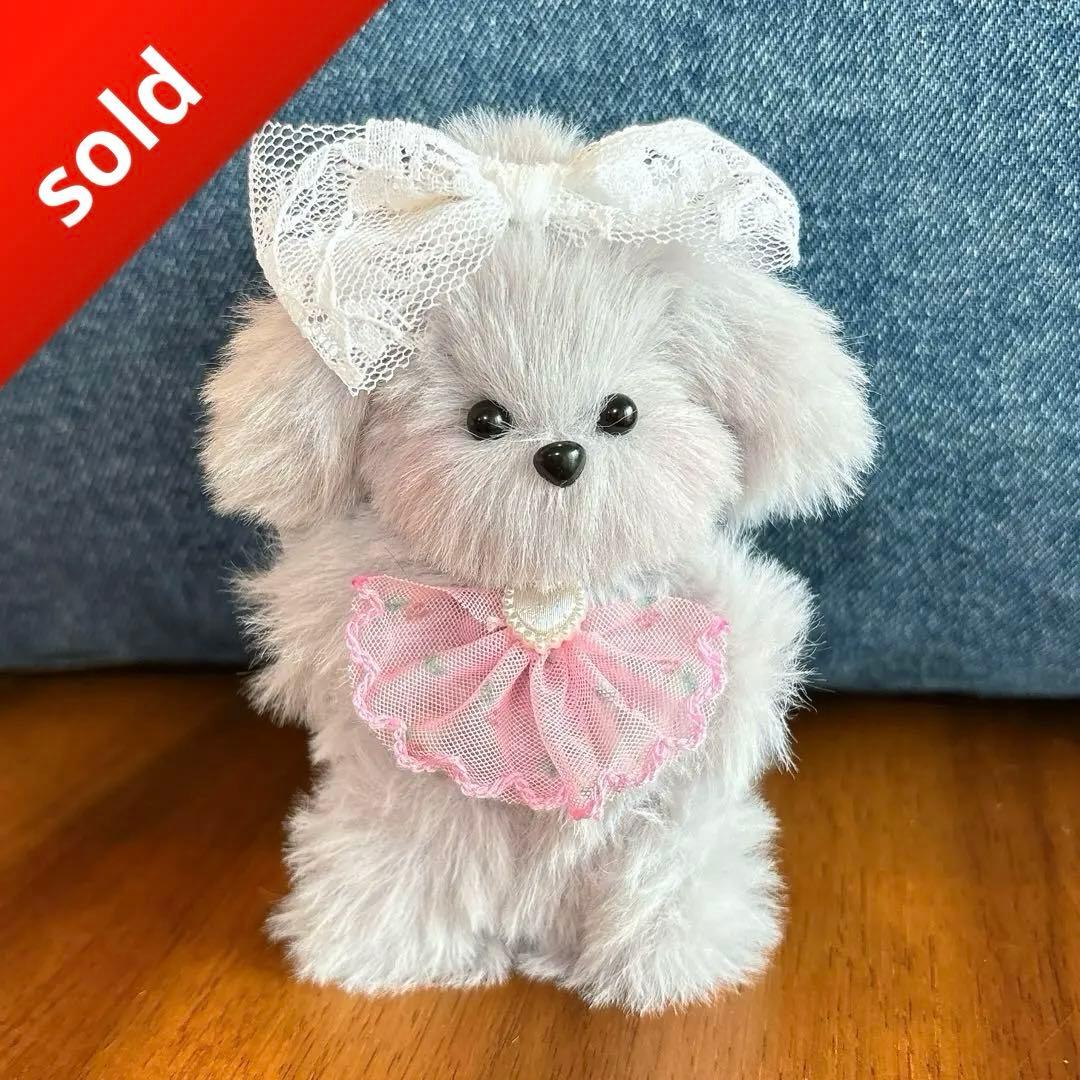 モールドール　わんちゃん　グレー