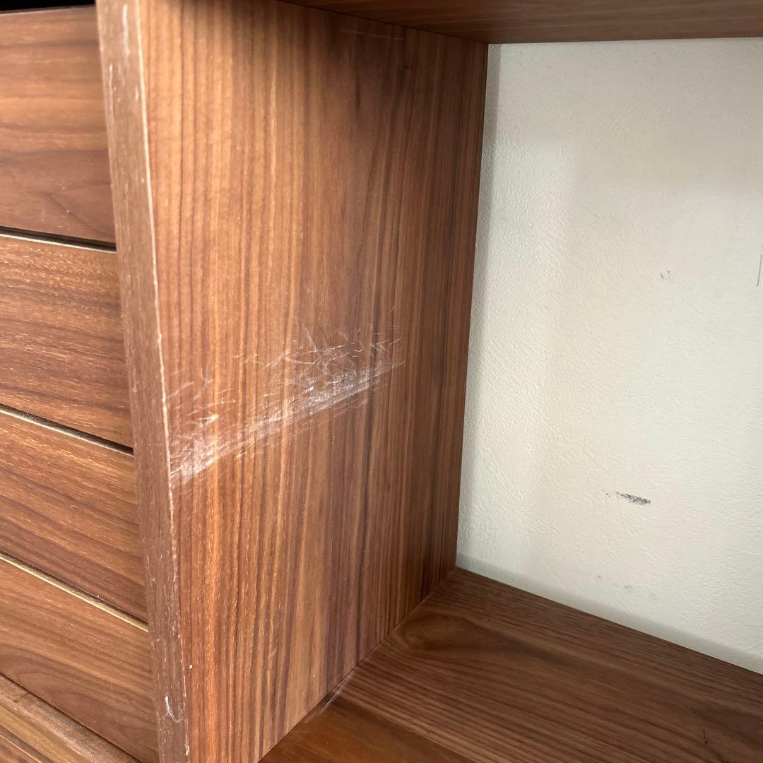 無印良品⭐︎ウォールナット⭐︎スタッキングシェルフ⭐︎壁につけられる家具⭐︎ピンあり