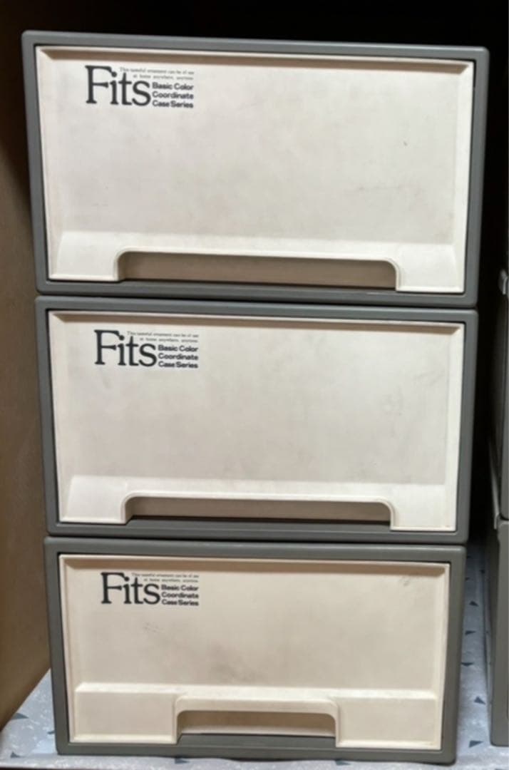 Fits 収納ケース ホワイト 3段セット