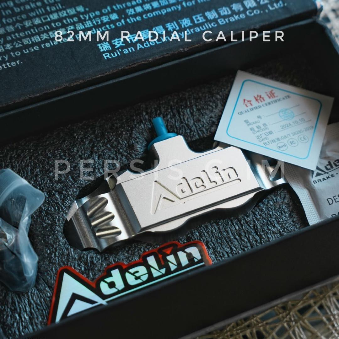 Adelin正規品 82mmラジアルキャリパー サポートセット 銀 / シルバー