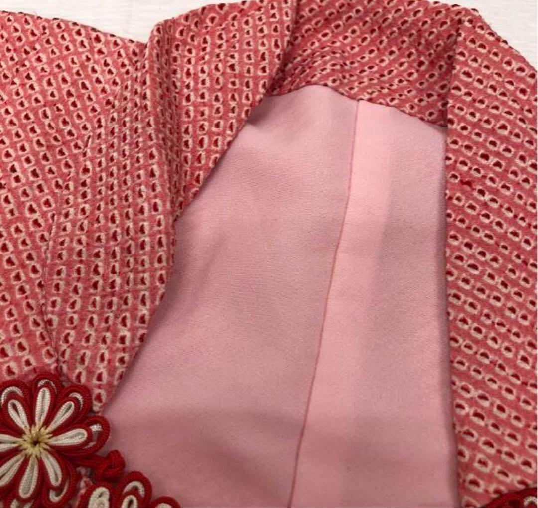 美品　七五三　女の子　5歳 〜 7歳　正絹　総絞り　着物　被布　セット　四つ身