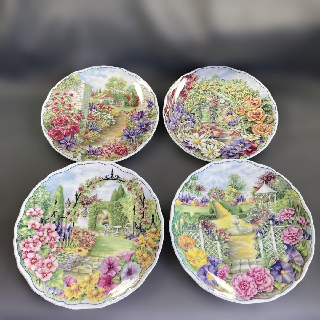 シークレットガーデン　プレート　　装飾品　壁掛　飾り皿　花　秘密の花園