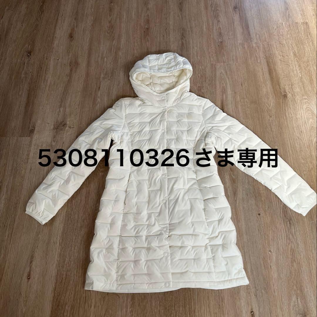 [新品・未使用品]ノースフェイス　ホワイトロングダウンジャケット レディース