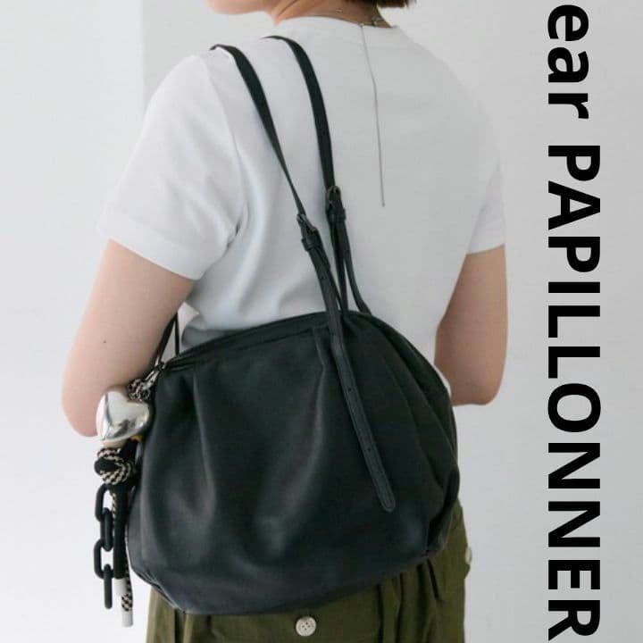 新品 タグ付き イアパピヨネ 本革/430g コロンボストンバッグ