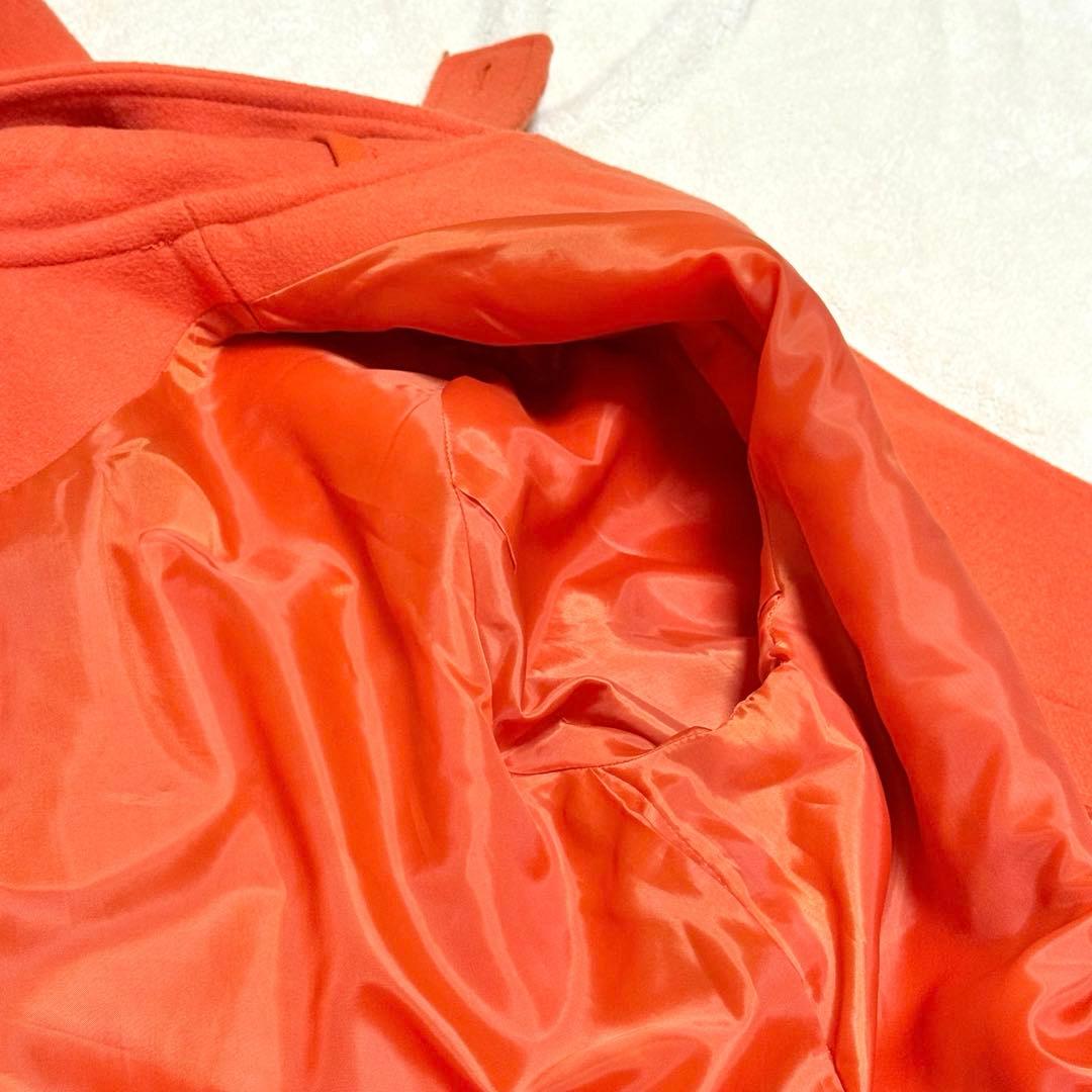 極美品✨ BEAMSBOY ダッフルコート ロング オレンジ ウール混 トグル