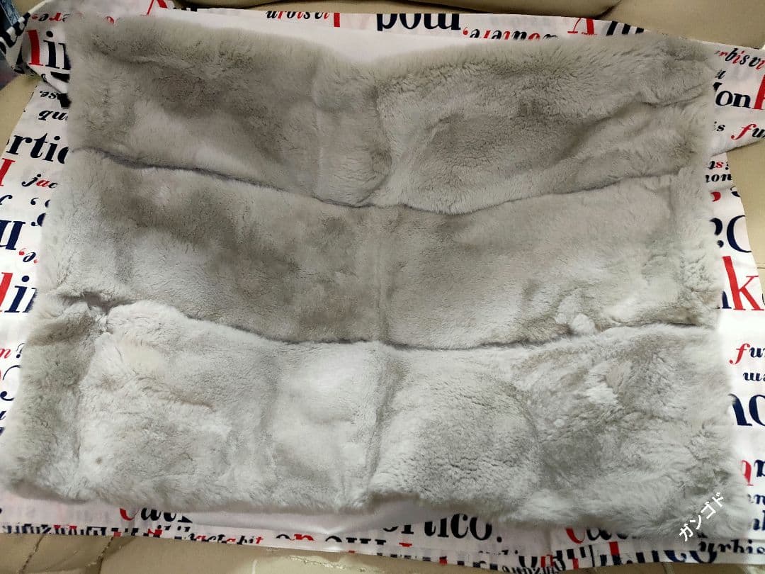 レッキスラビット枕カバー ライトグレー