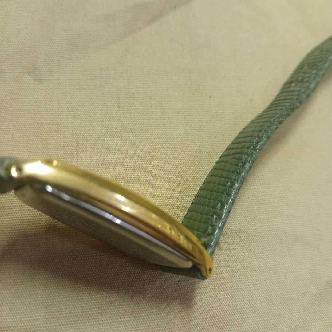 SEIKO NOIE デュアルタイム　グリーンレザー 腕時計　セイコー　ノイエ