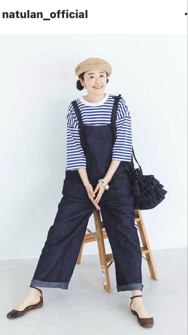 滝口和代さん✖️ナチュラン&yarnマイフェイバリットデニムサロペットパンツ