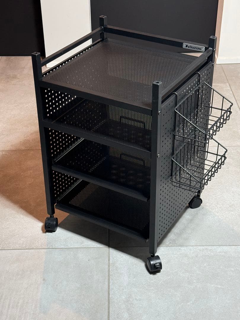 Bauhutte ゲーム機収納ラック スライダー式 ブラック BHS-380G