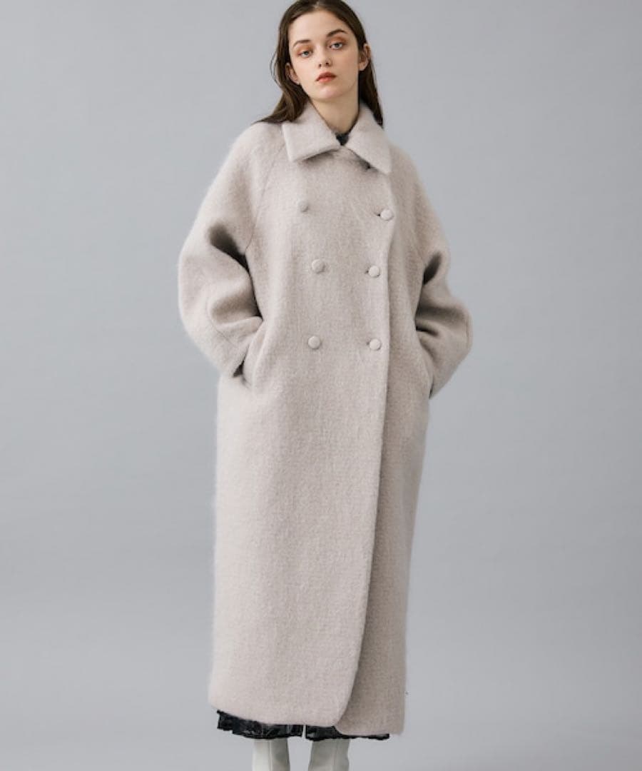 ジャケット・アウター Ameri DEFORMATION COLLAR SHAGGY COAT