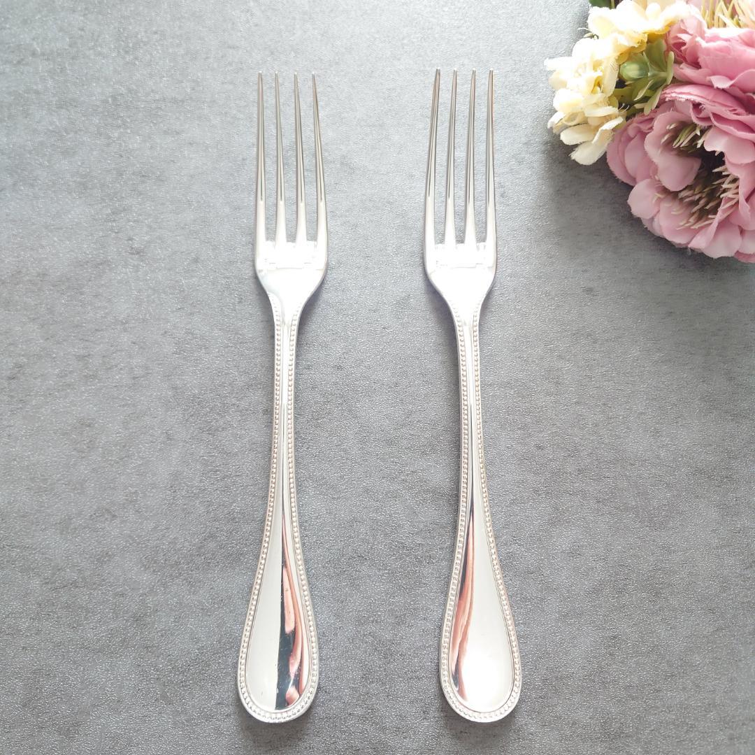 希少 美品 クリストフル パール スタンダードフォーク 2点