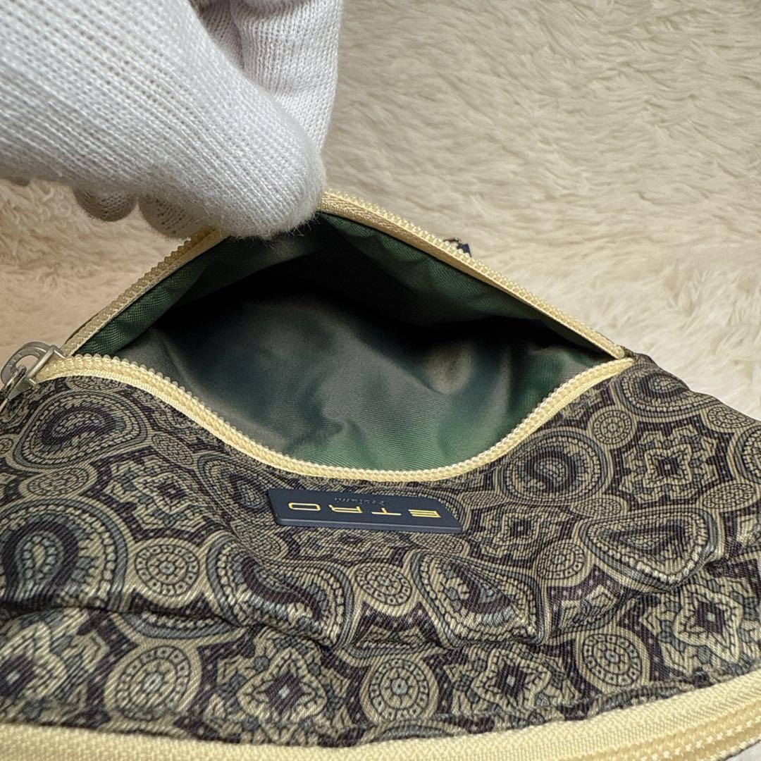 ポン子 様 ETRO エトロ ペイズリー柄 ボディバッグ ショルダー グレー系.