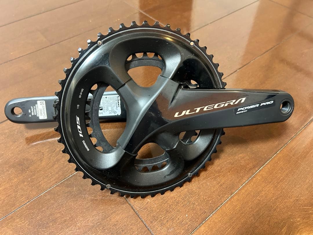 パワーメータークランクULTEGRA FC-R8000 165mm