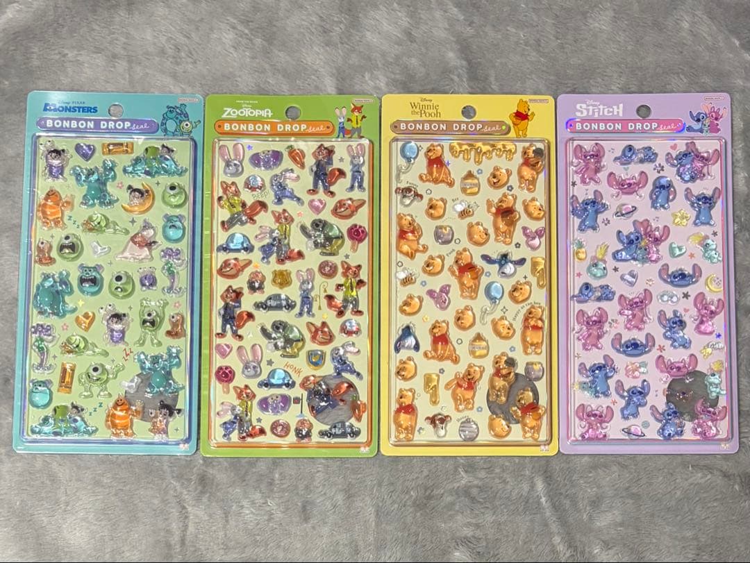 ボンボンドロップシール ボンドロ ディズニー 4点セット