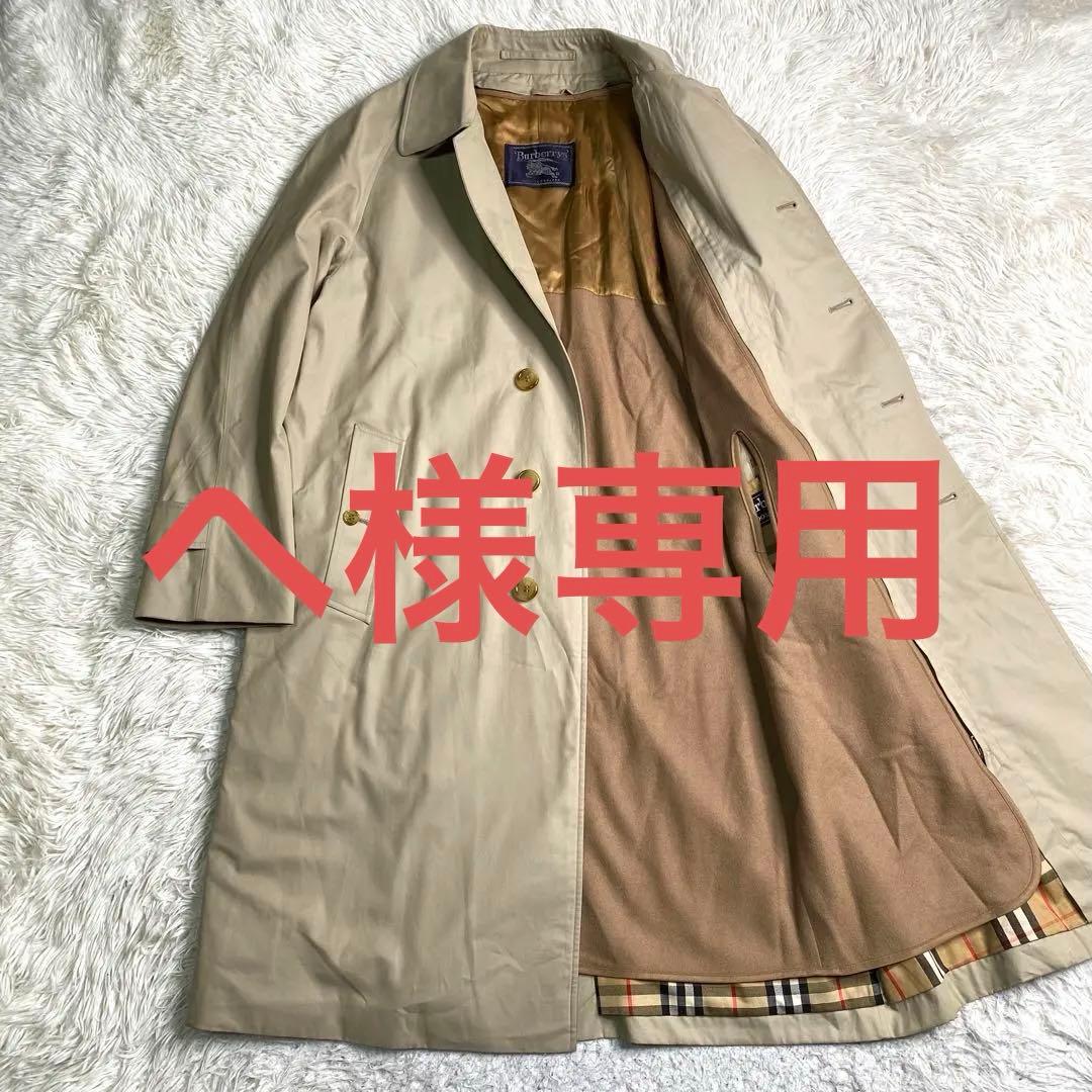 良品✨Burberry ステンカラーコート ライナー キャメル ノバチェック