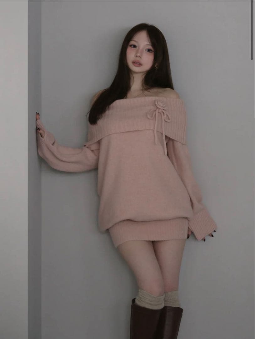 ワンピース ANDMARY Sadie rose mini dress pink