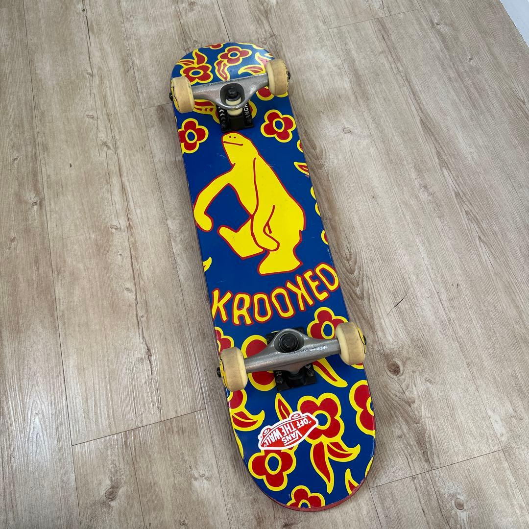 Krooked スケートボード フラワー柄