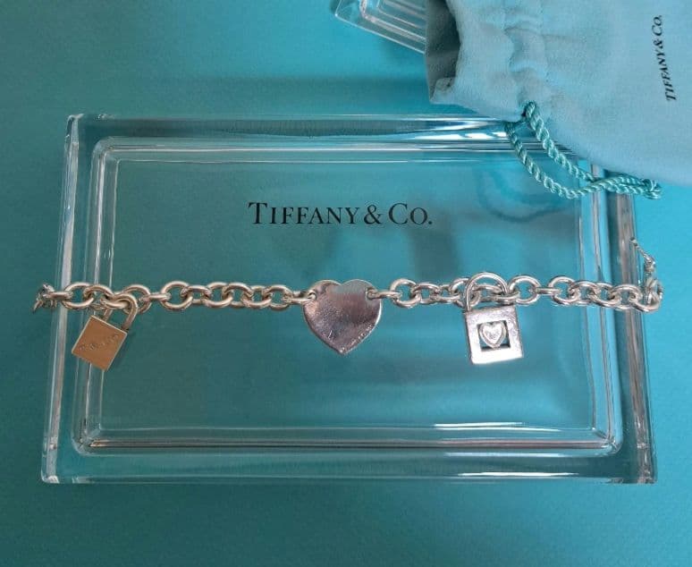 専用 ティファニー ハート カデナ キューブ シルバーブレスレット