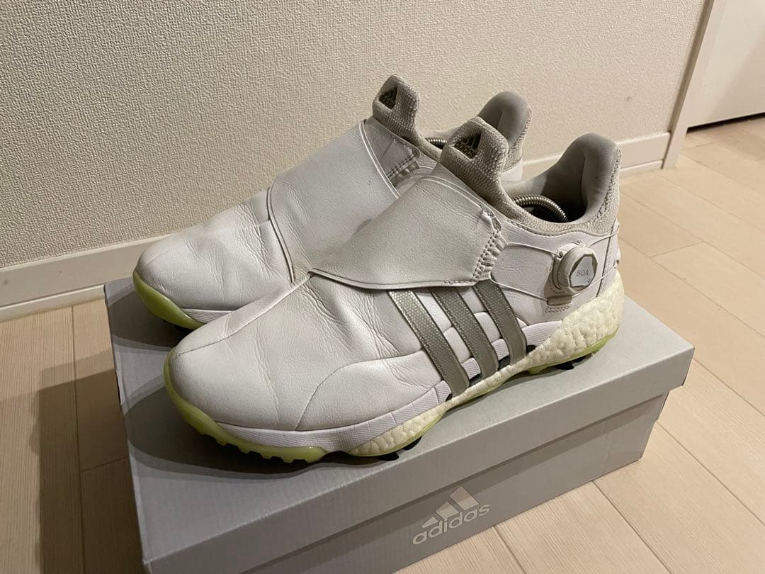 【27.5cm】adidas TOUR360 22 ホワイト ゴルフシューズ