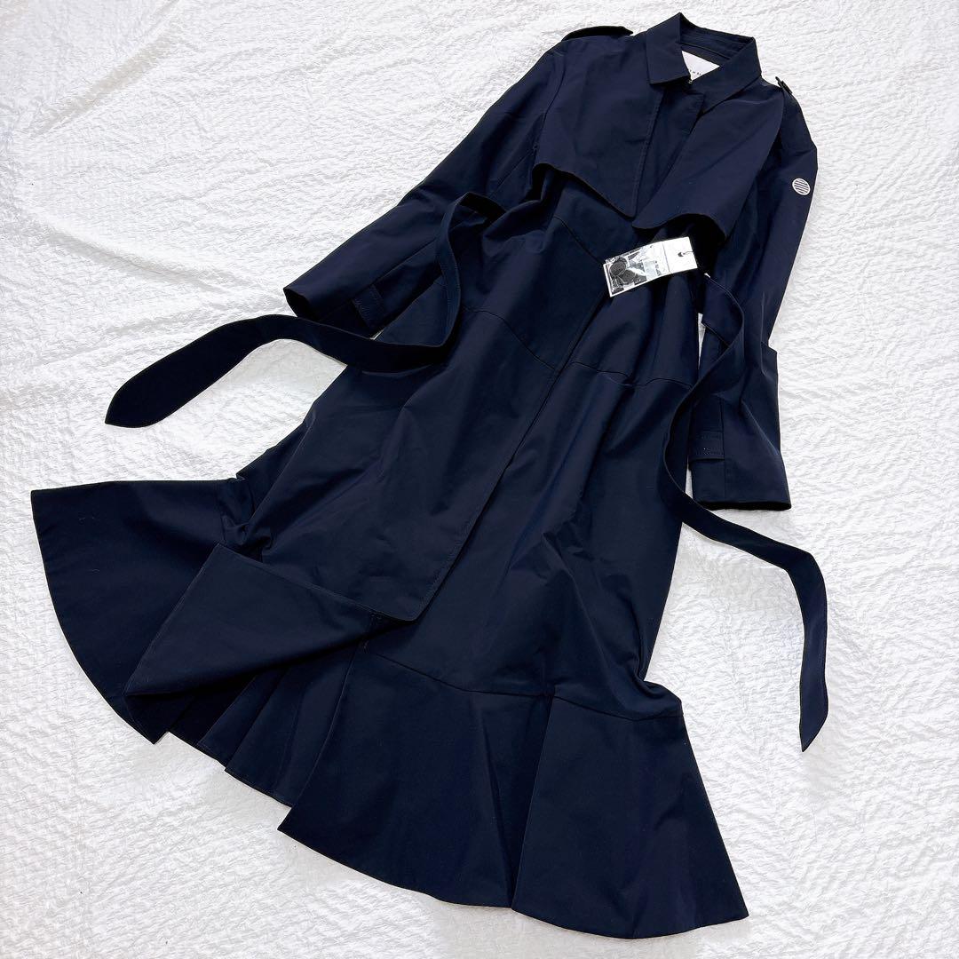 新品タグ付✨定価13.7万　ボーダーズアットバルコニー フリルトレンチコート