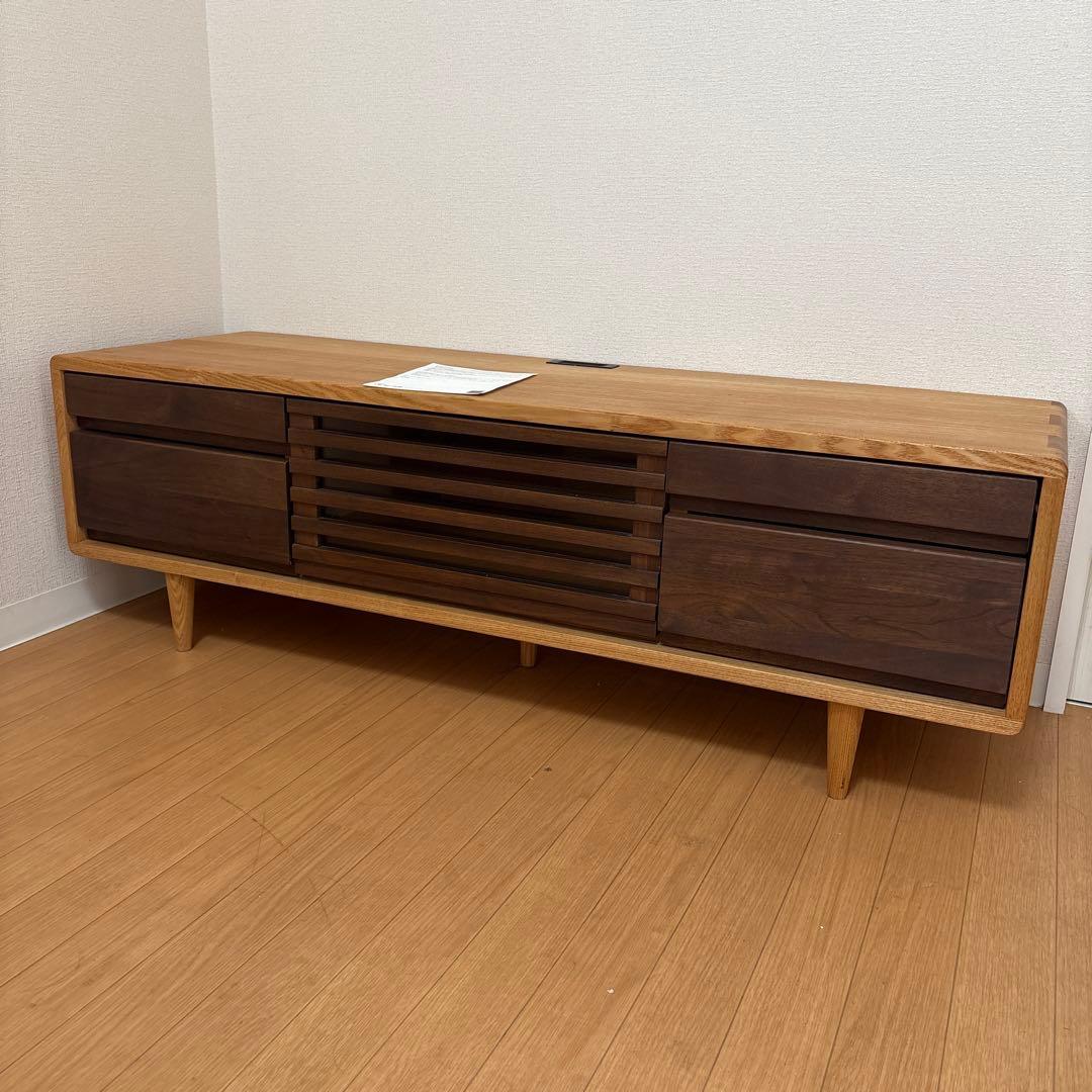 久和屋 Suite TVボード Hi 幅125 ウォールナット　タモ