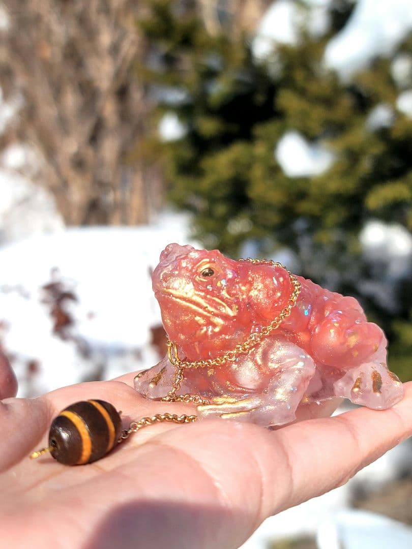 特別呪物★両思い+美貌を手にする引き寄せカエルオルゴナイト