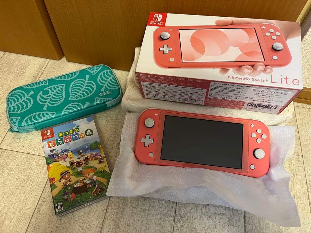 専用ページSwitch right ピンク　あつまれどうぶつの森　ケース　セット