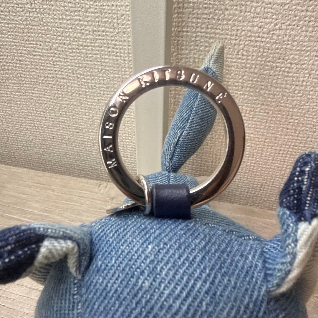 MAISON KITSUNÉ デニム キツネ キーホルダー リング