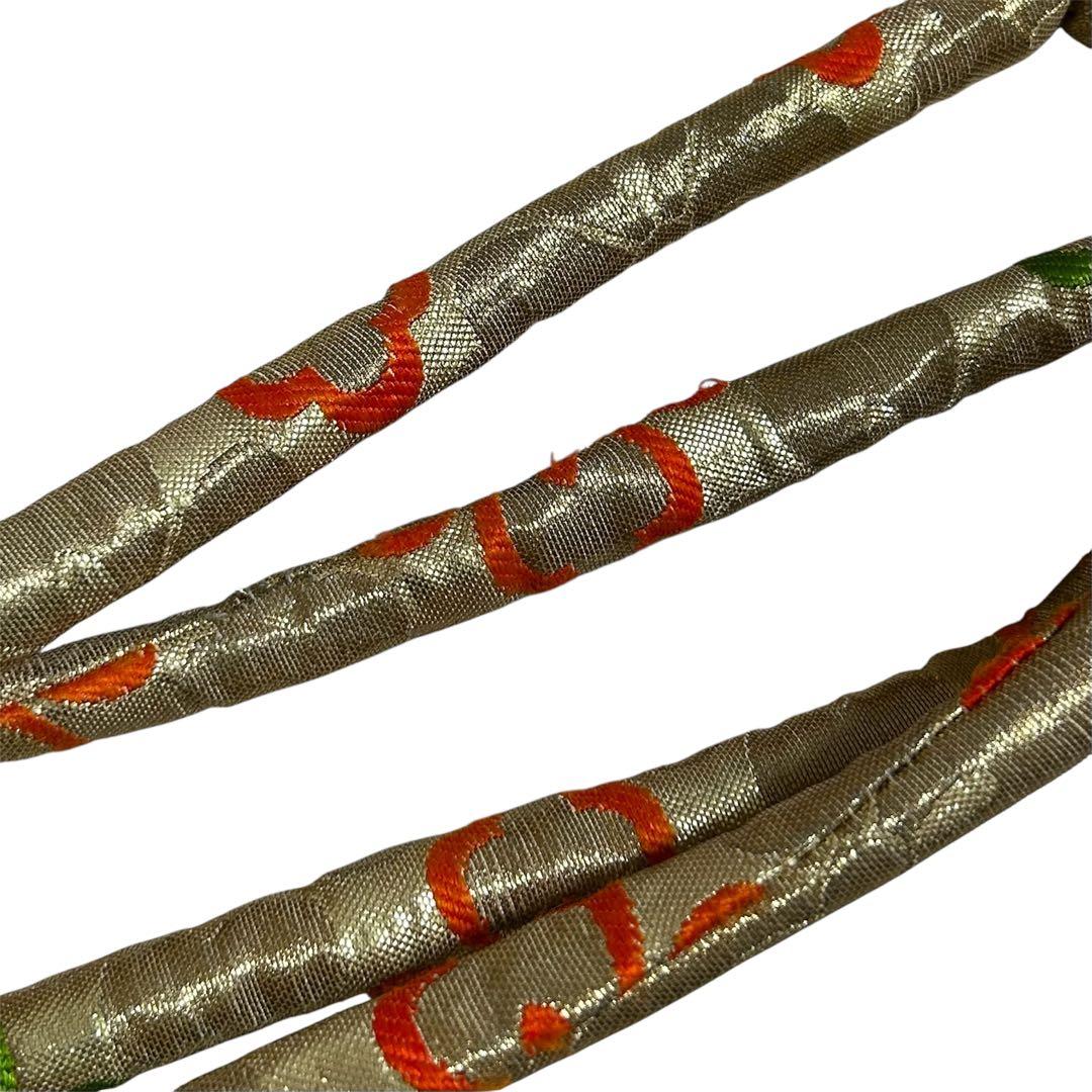 七五三　着物　7歳　女の子　13点セット　深緑　束ね熨斗　花車　四季草花　金彩