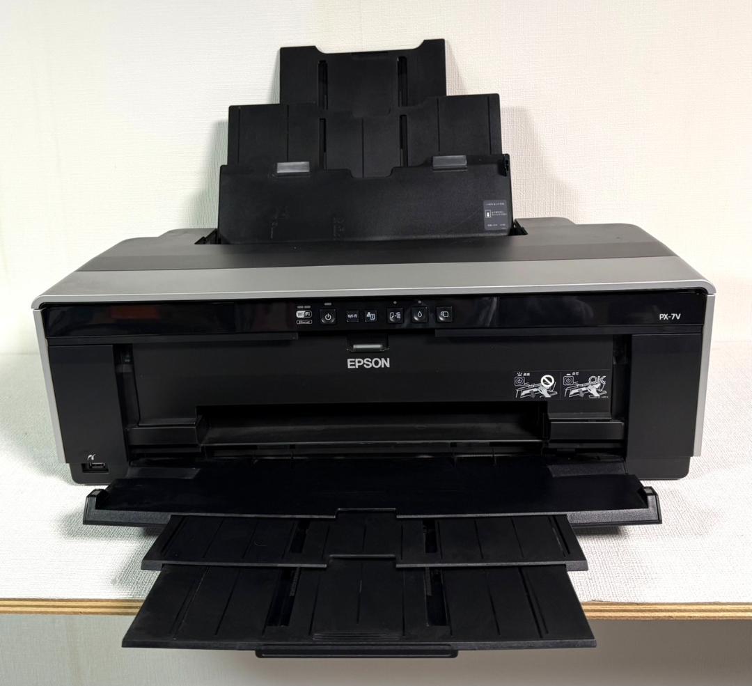 プリンター　EPSON　PX-7V　純正インクカートリッジ付　【ジャンク品】